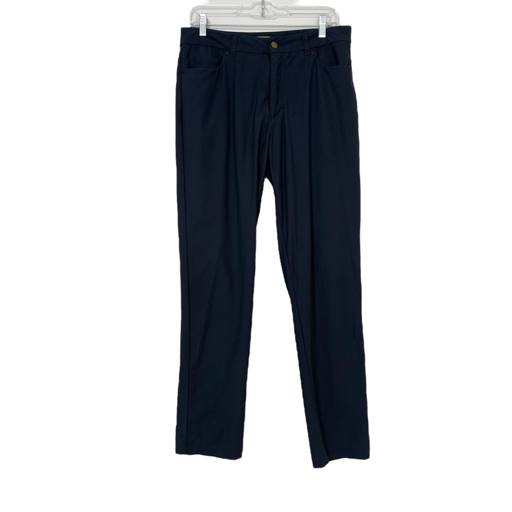 VRST Men’s Navy Blue Straight Leg Active Pants Size 34 Neutral Running Gym